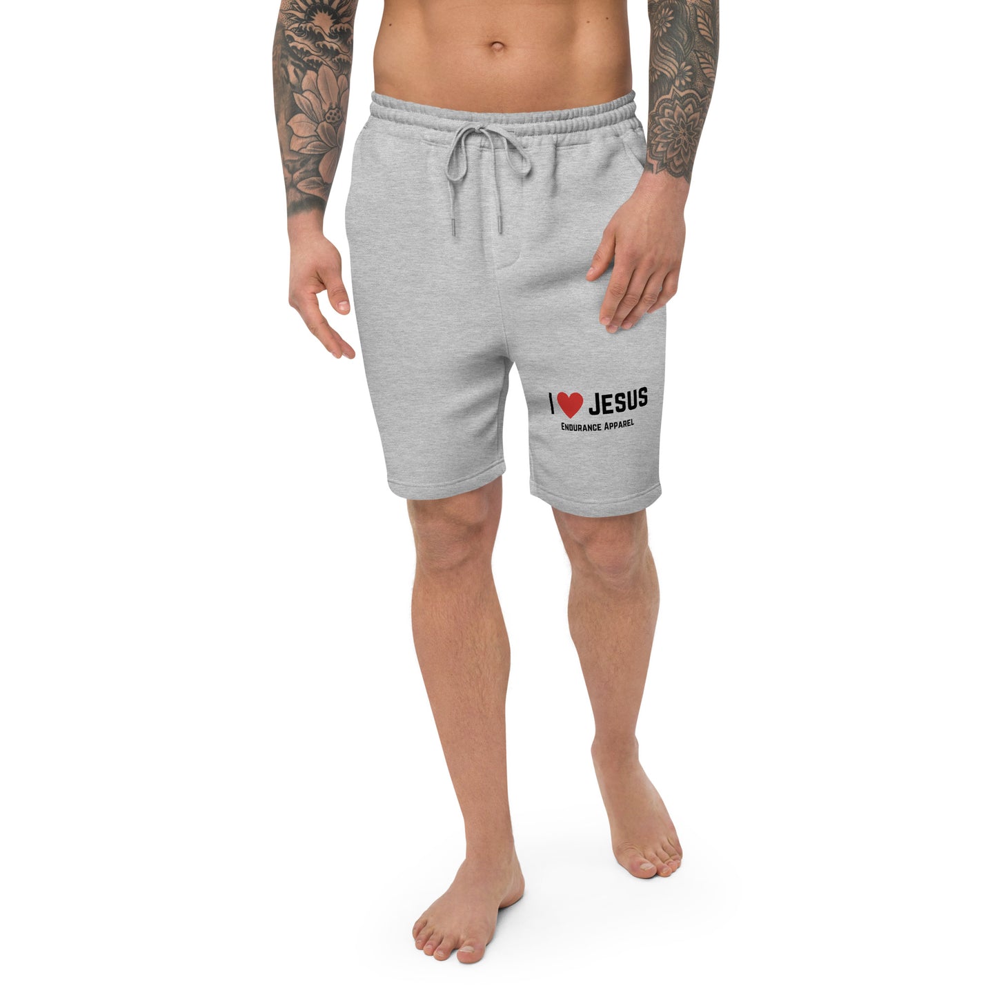 I Love Jesus - Men's fleece shorts