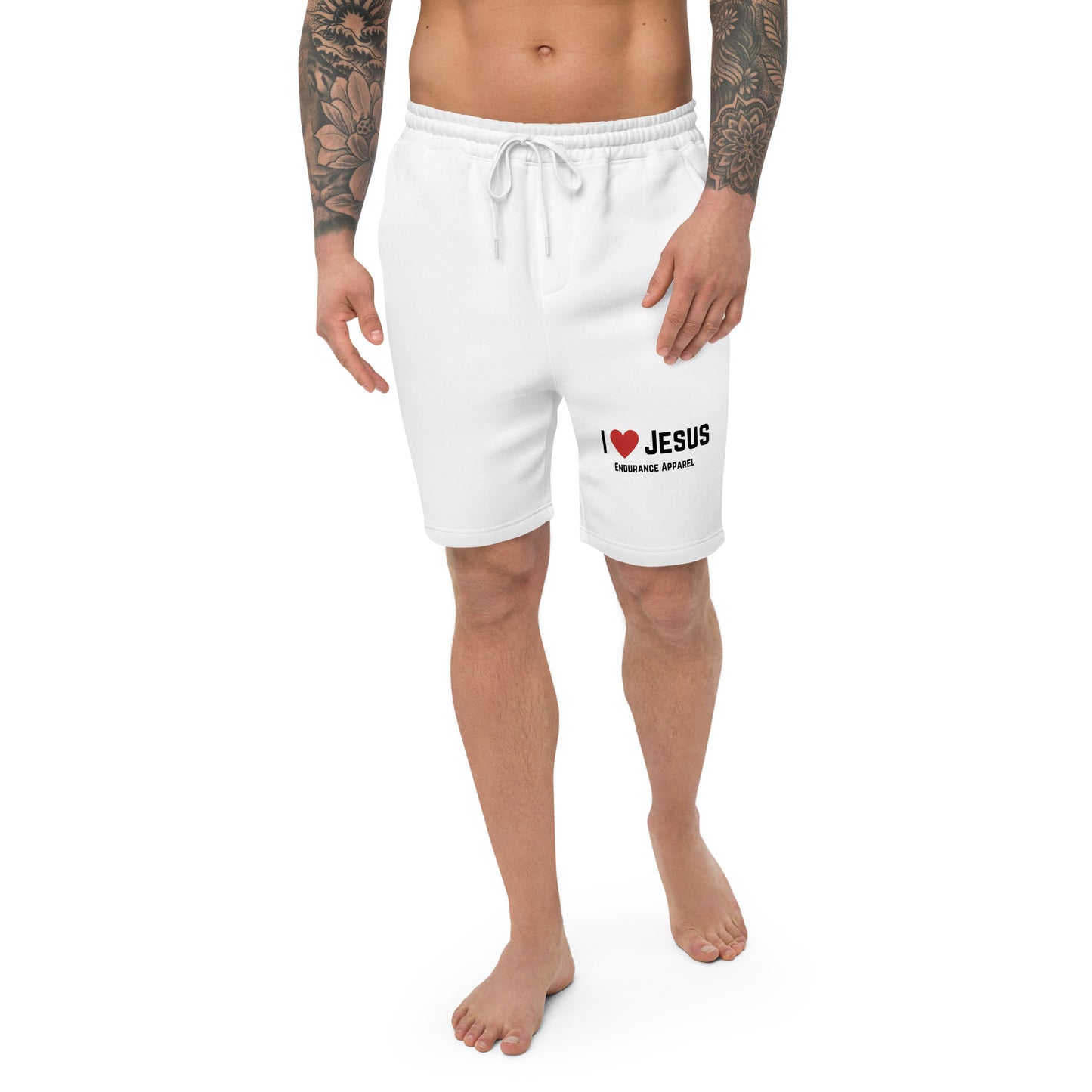 I Love Jesus - Men's fleece shorts