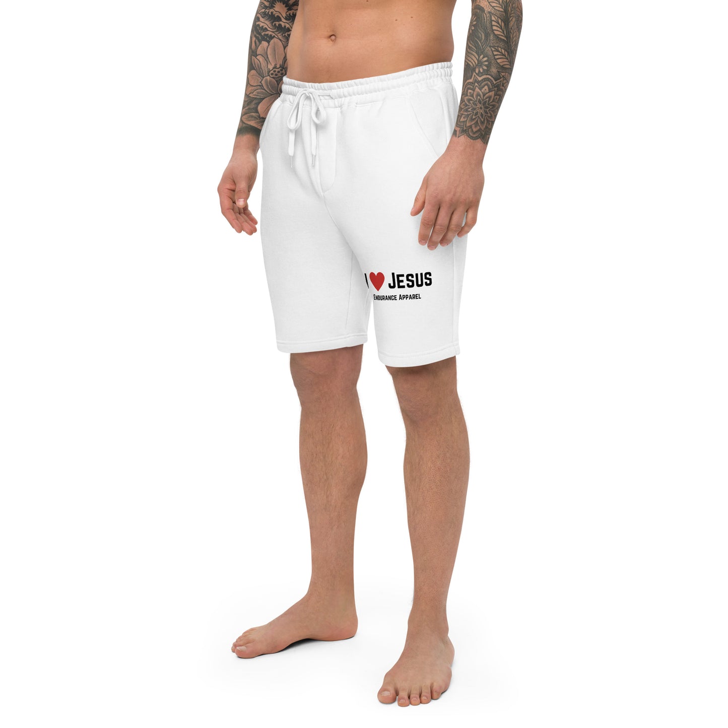 I Love Jesus - Men's fleece shorts