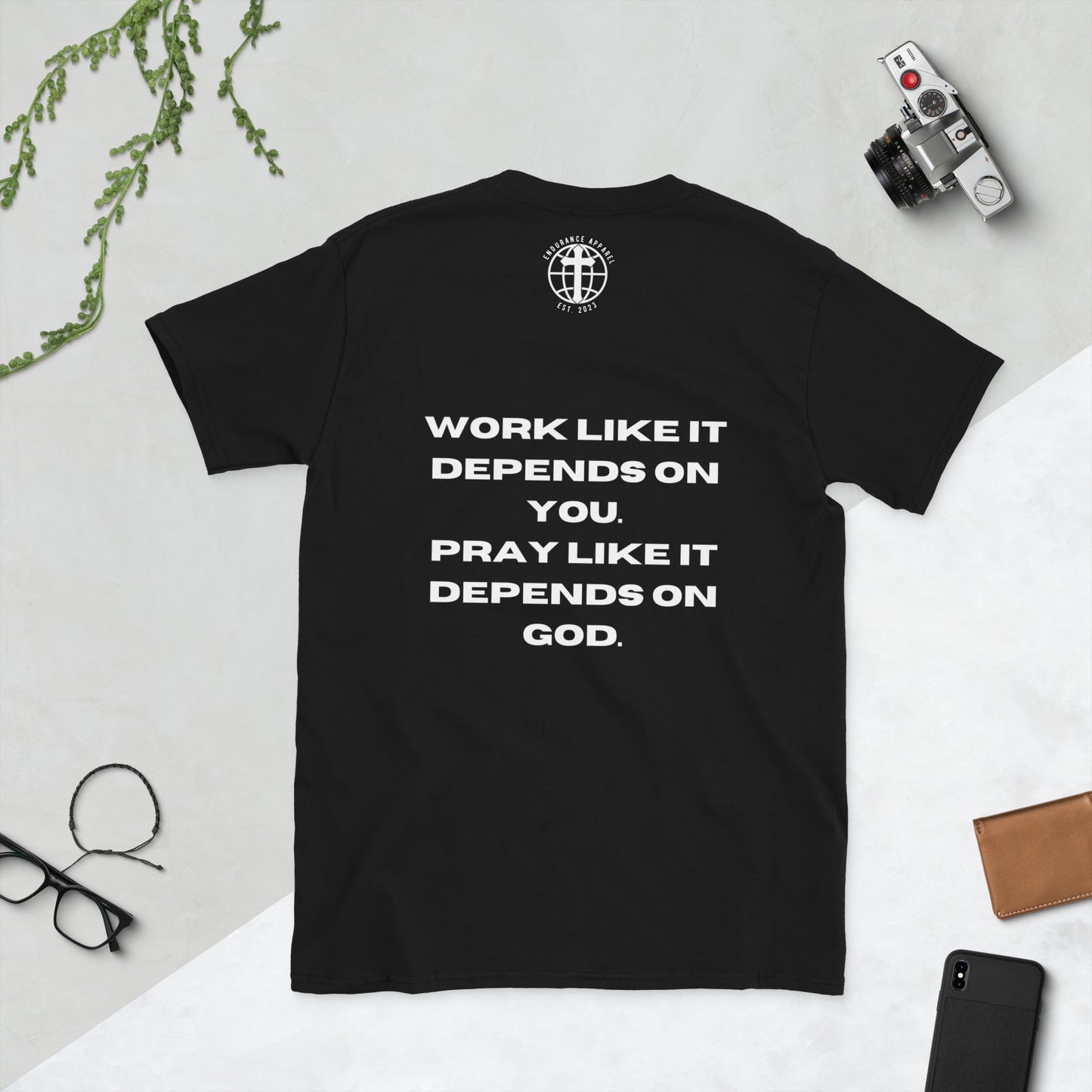 Pray like it depends on God T-shirt
