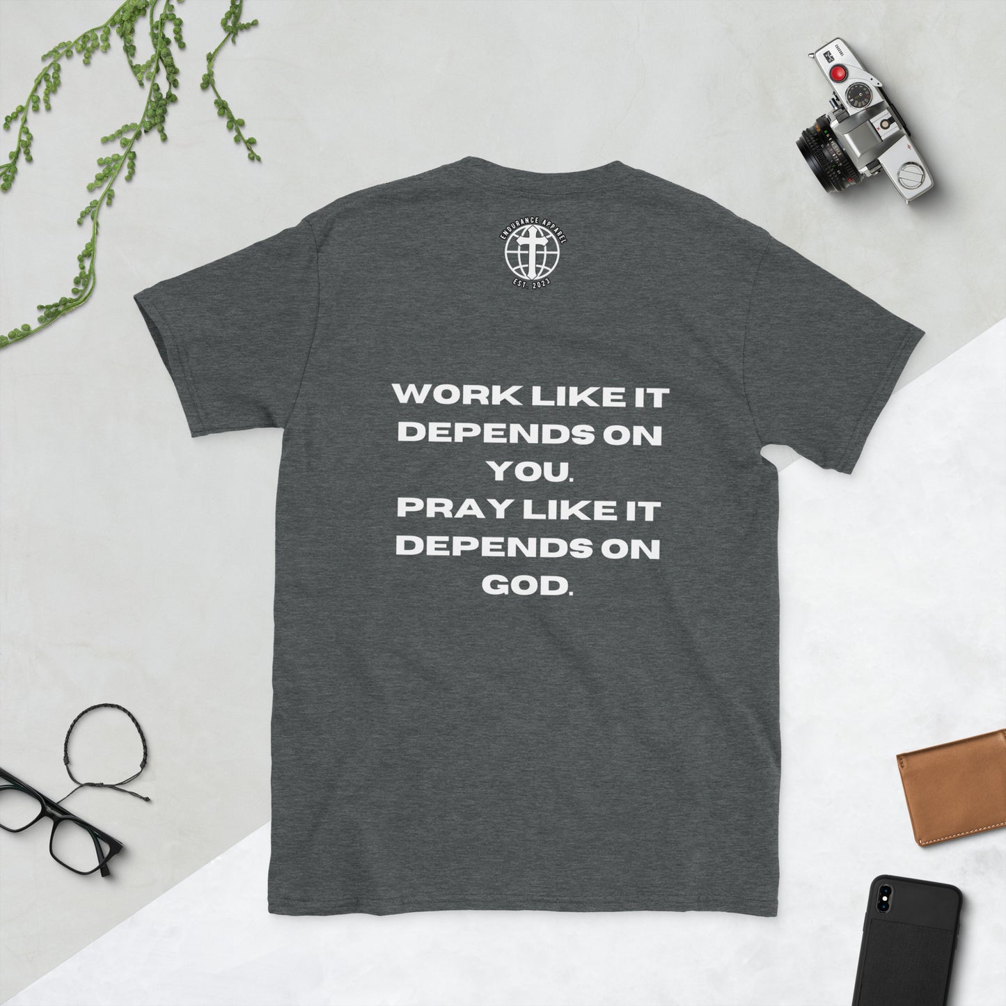 Pray like it depends on God T-shirt