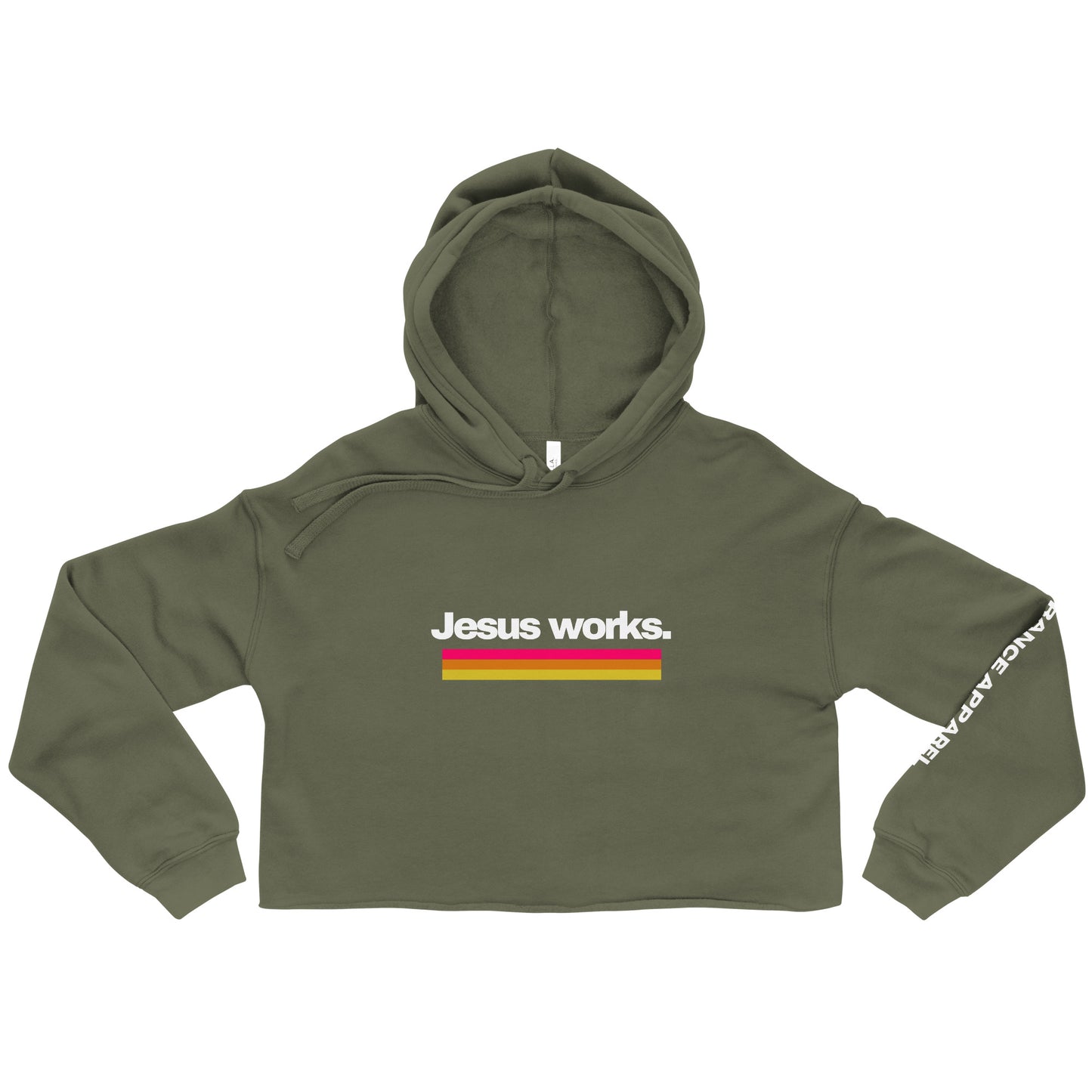 Jesus Works - Women Crop Hoodie