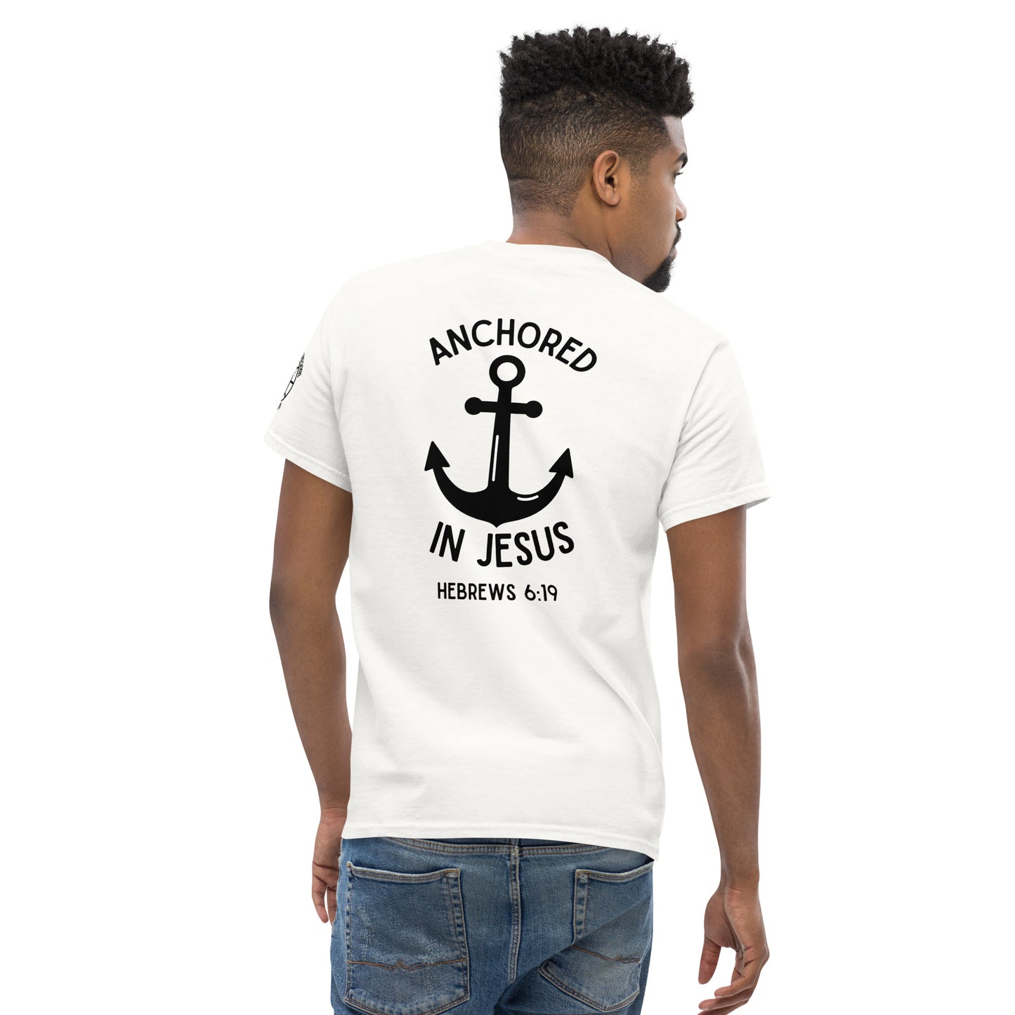 Anchored In Jesus Men's classic tee