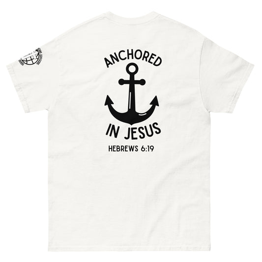 Anchored In Jesus Men's classic tee
