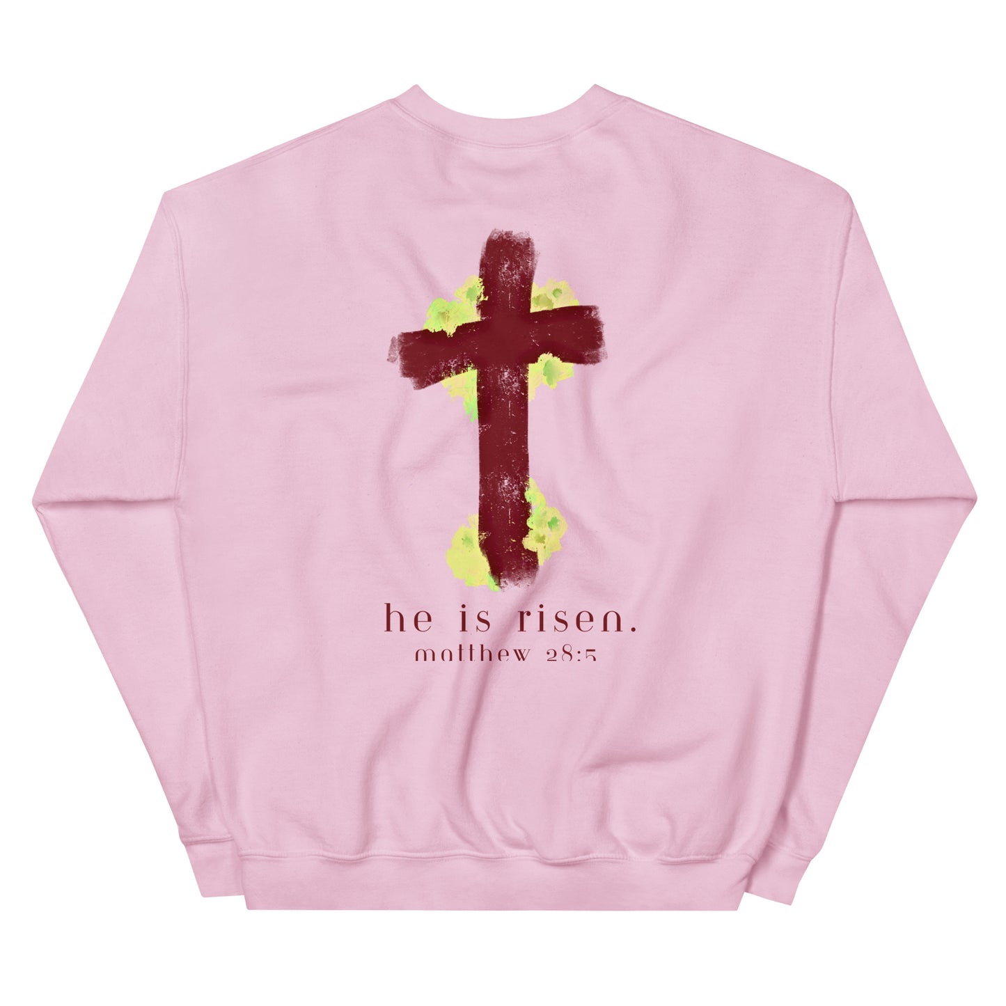 He is risen (painted cross) - Unisex Sweatshirt