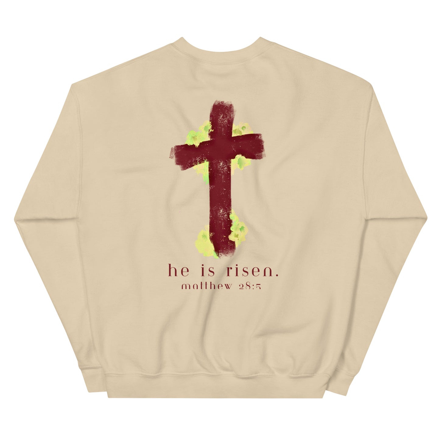 He is risen (painted cross) - Unisex Sweatshirt