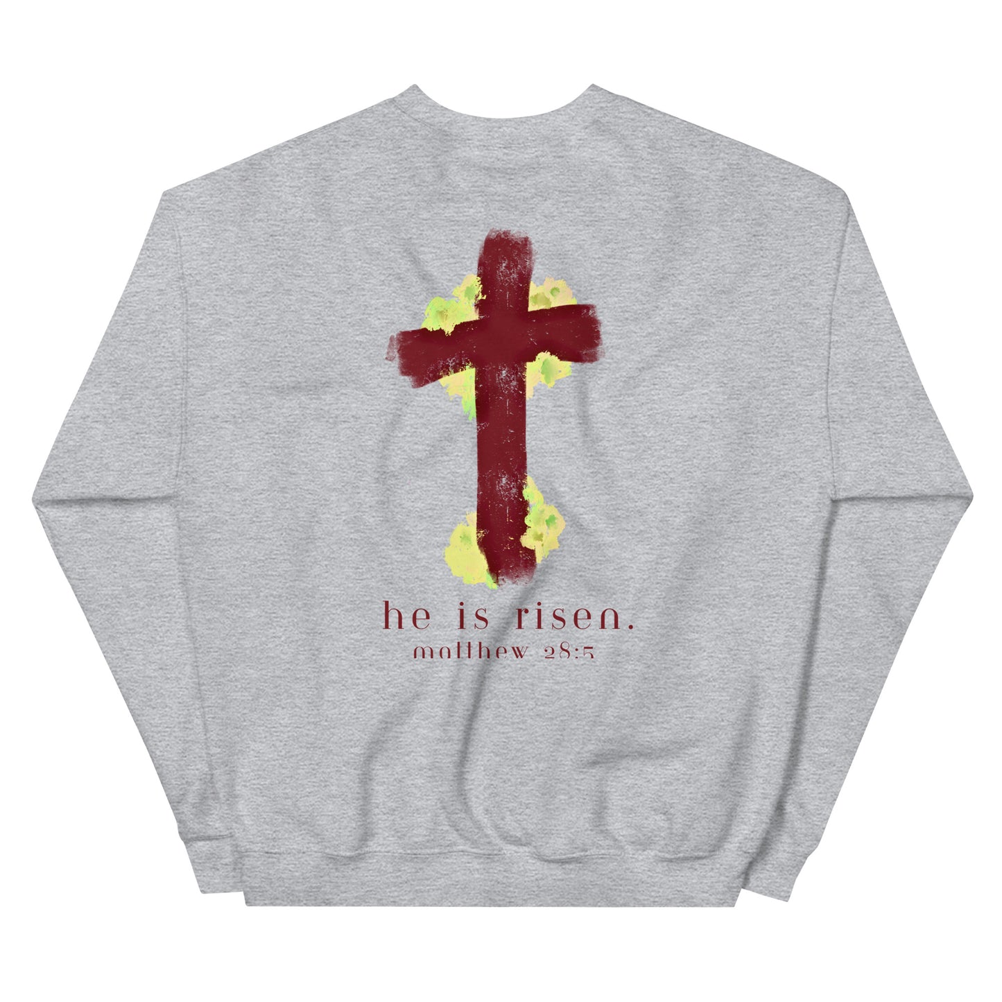 He is risen (painted cross) - Unisex Sweatshirt