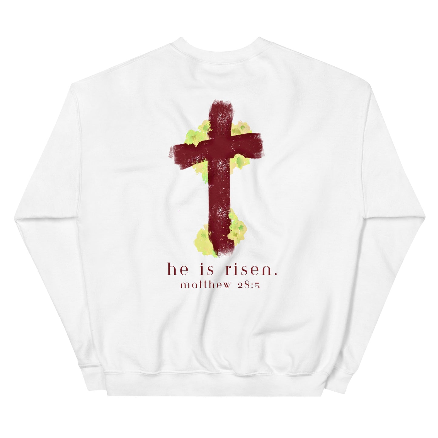 He is risen (painted cross) - Unisex Sweatshirt