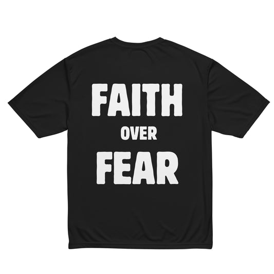FAITH OVER FEAR - Unisex workout crew neck t-shirt