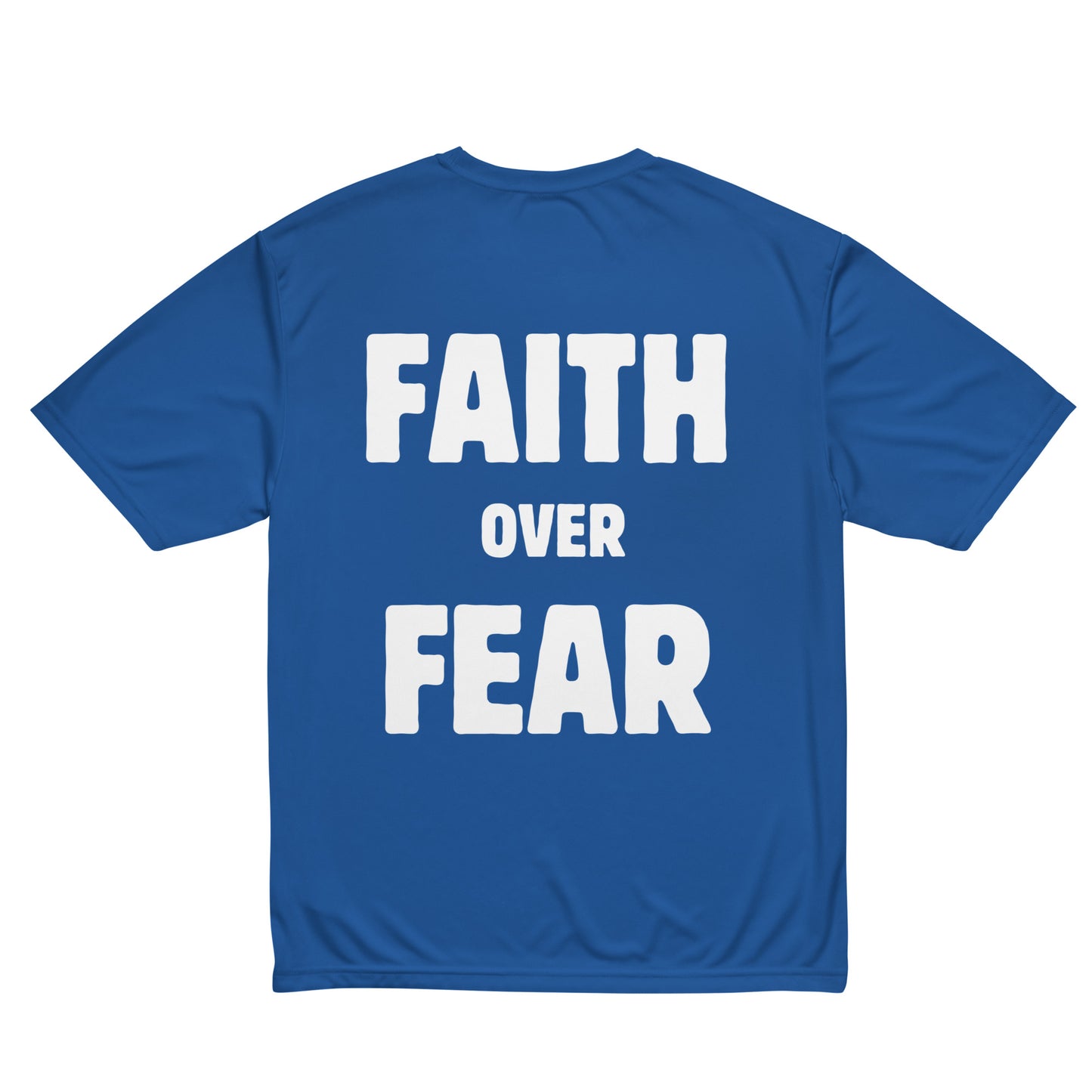 FAITH OVER FEAR - Unisex workout crew neck t-shirt